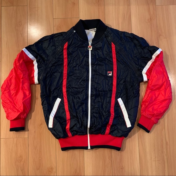 VINTAGE FILA zip up windbreaker track jacket vest VINTAGE FILA zip up windbreaker track jacket vest